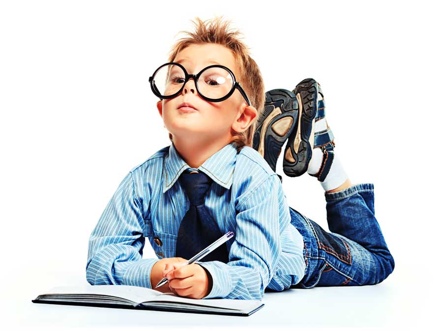 Curious Kid Curious Kid Wearing Large Glasses