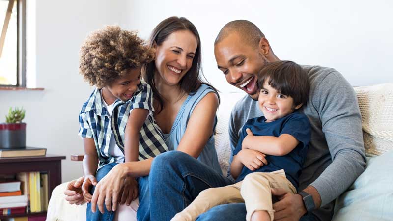 Happy Smiling Family