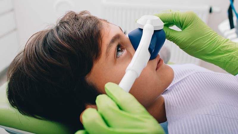 Kid Receiving Sedation Dentistry